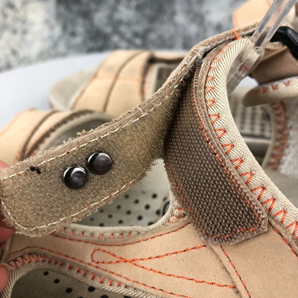 Propet Women's Size 8.5M Helen Tan Leather Hook & Loop Open Toe Sandals W0605 - Picture 9 of 14